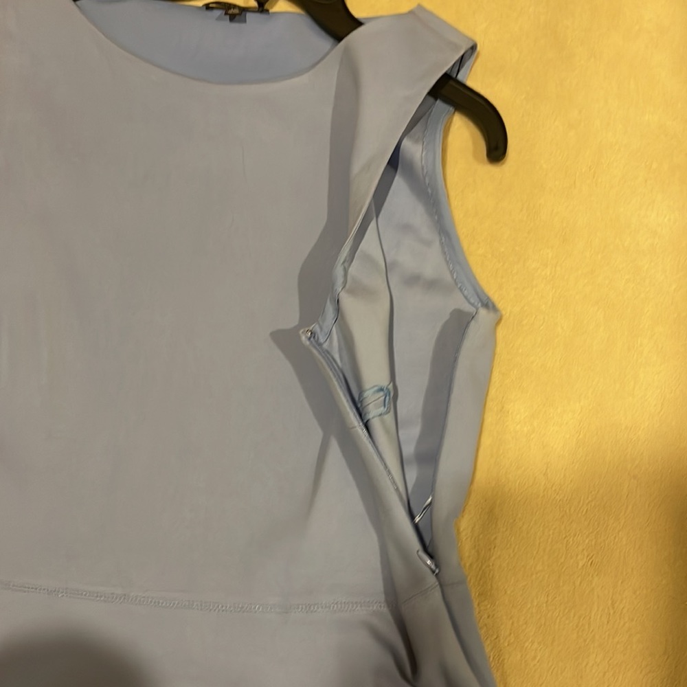 Lord and Taylor Fit and Flare Blue dress in size large - Picture 2 of 7